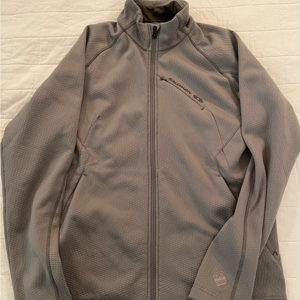 Men’s Large Salomon Acti-Therm soft shell mid layer jacket.